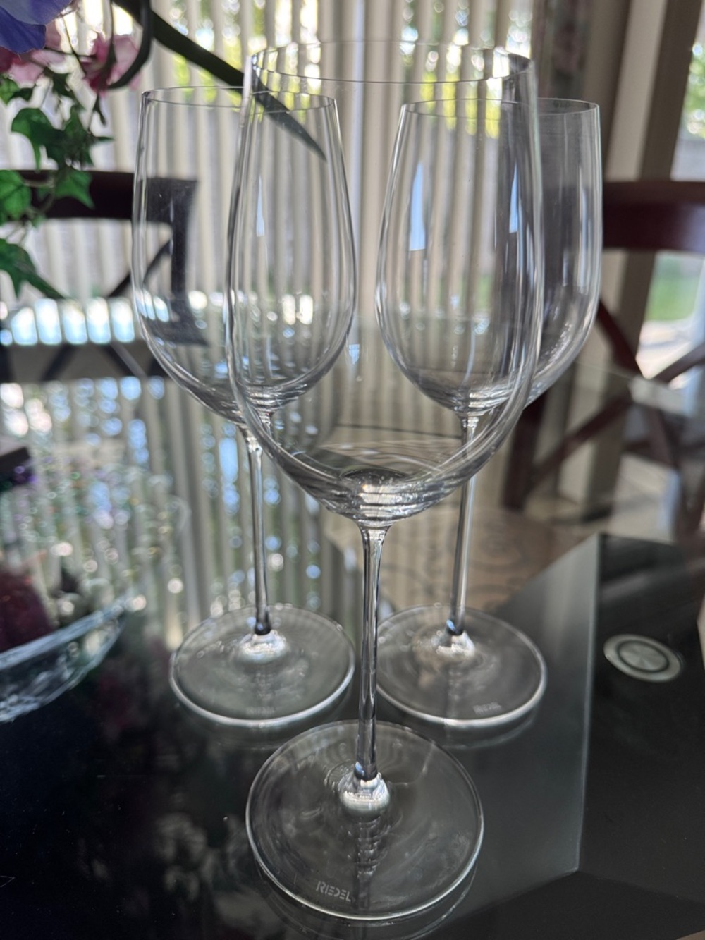 Riedel Clear Crystal Wine Glasses - Set of 3